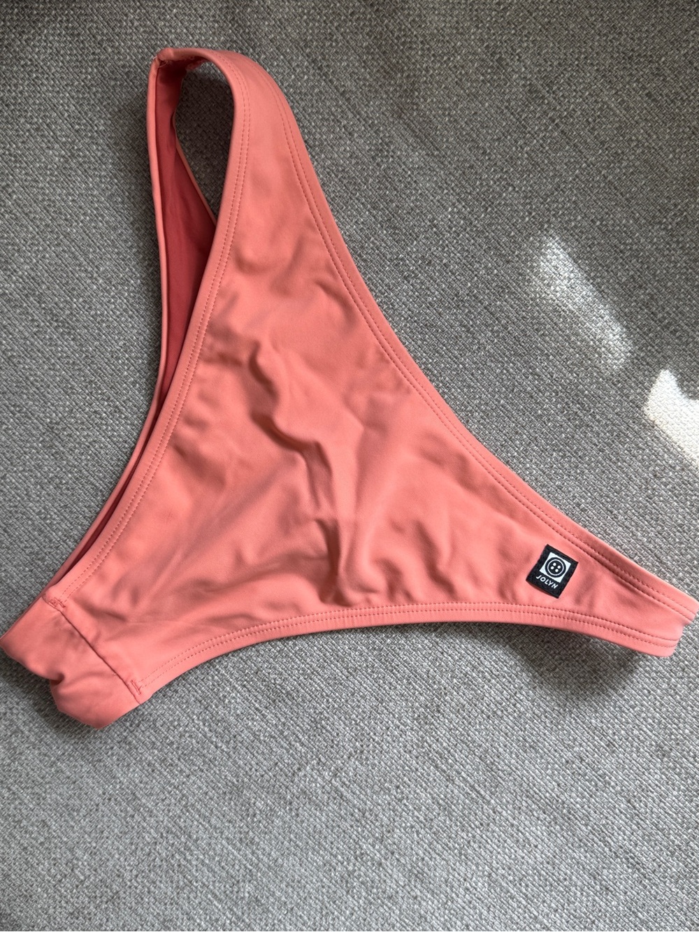 Jolyn Clothing Peach 3 piece bikini surf set med top med bottom med rash guard - Picture 3 of 7
